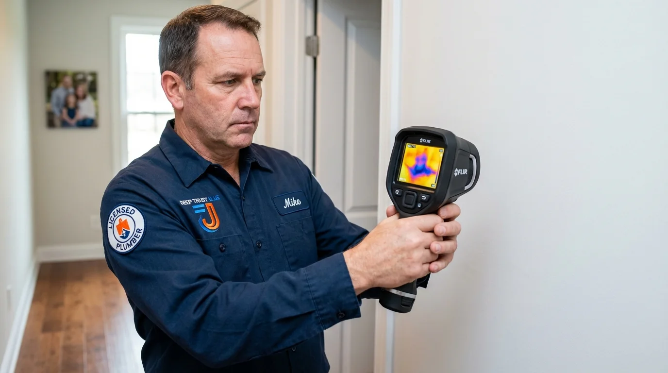 Thermal imaging leak detection by Johns Plumbing LLC in Arkoma